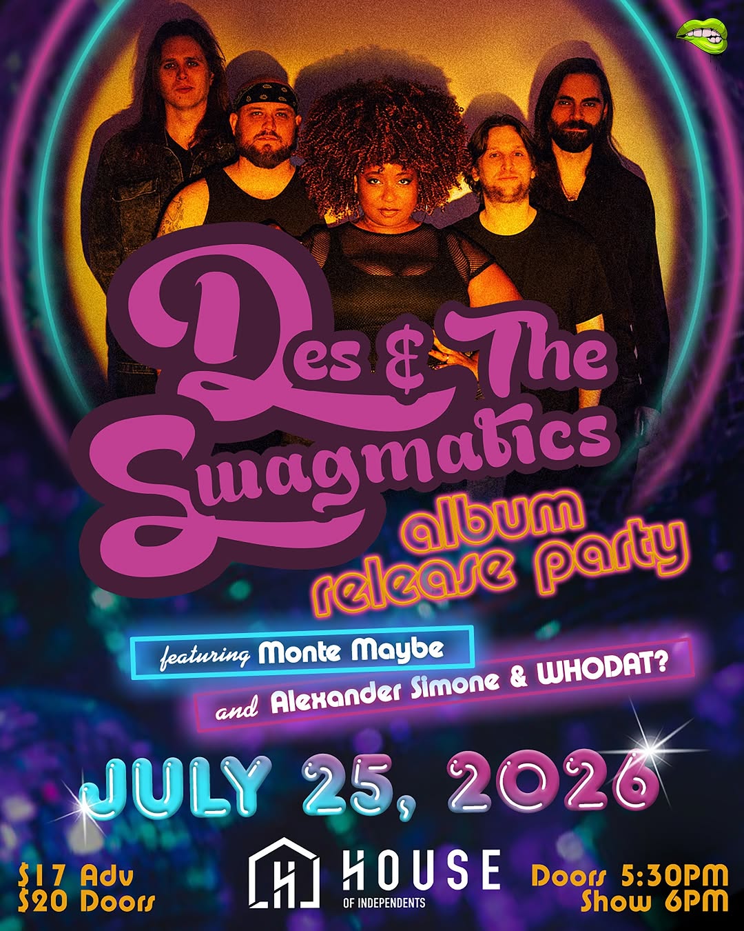 Des & The Swagmatics Album Release Party